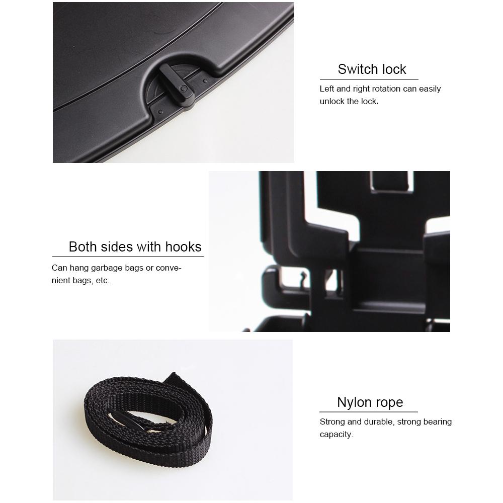 Foldable Car Seat Back Drink Tray Holder ABS Bottle Cup Holders Folding Dining Table for
