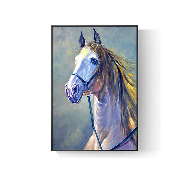 

Современная лошадь, холст, картина, настенная живопись, изображение животного для гостиной, спальни, домашний декор, художественные постеры 21cm×30cm NoFrame