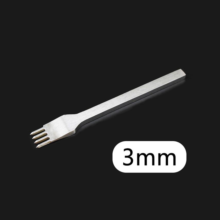 1Pc 3/4/5/6mm Leather Hole Punch Eyelets Tool Button Installer Belt Hole Puncher Work With Leather Craft Leather Goods Tools