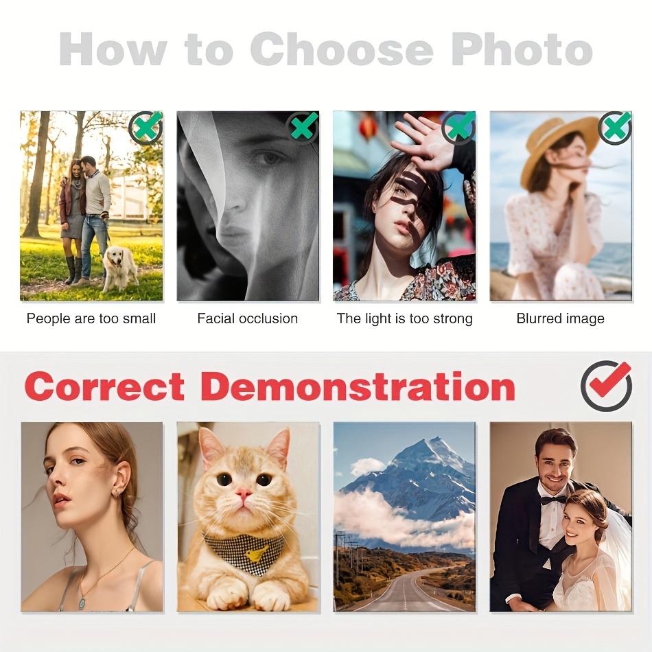 style transfer Large Size Photo Custom Print by Number Kit Adult Gift Personalized Portrait Gift Furniture Room Decoration Paint by Number Portrait