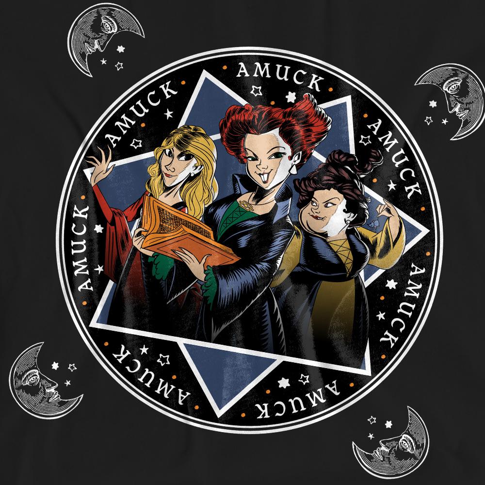 Hocus Pocus Unisex Adult Amuck, Amuck, Amuck Sanderson Sisters T-Shirt