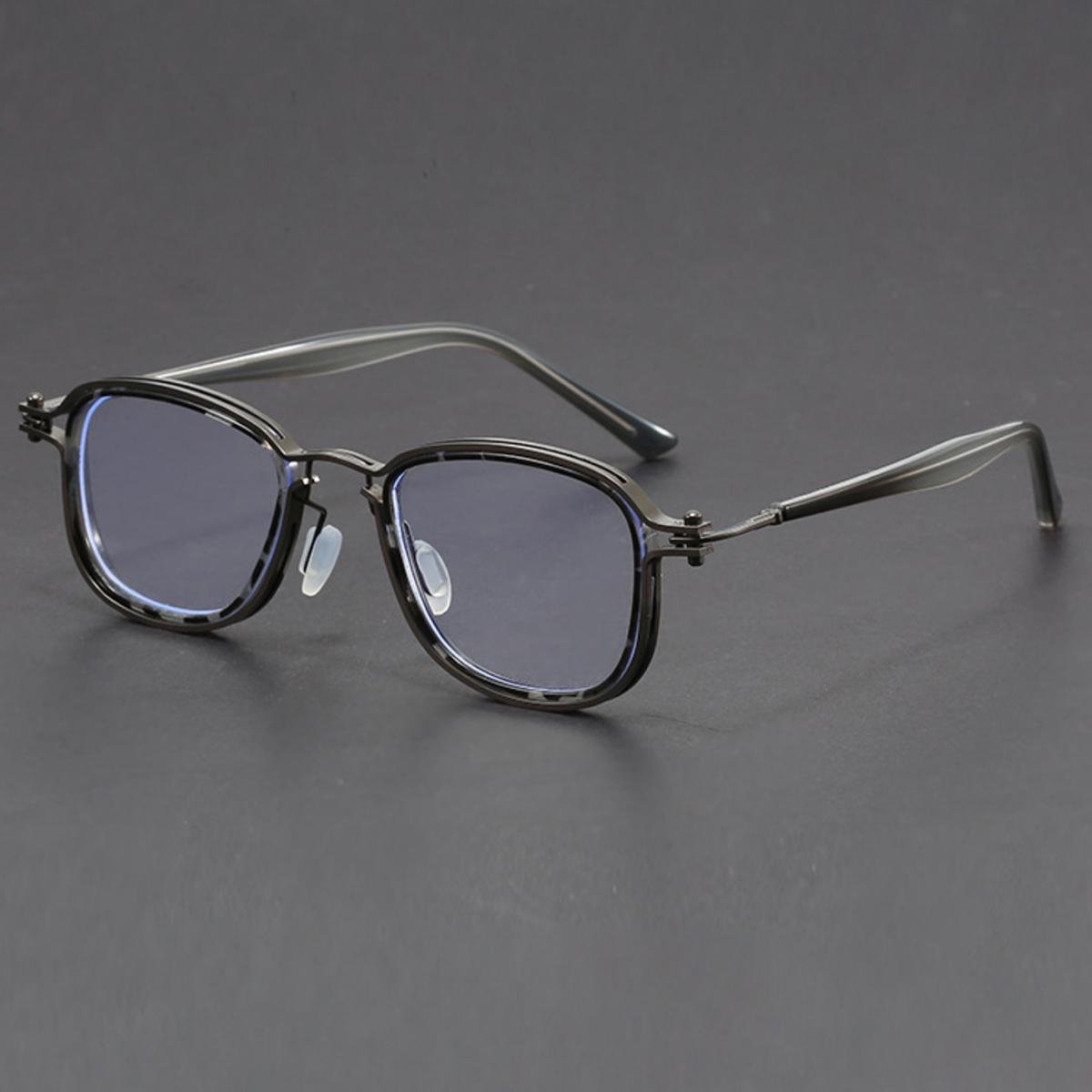 

Ретро контрастные модные очки для мужчин и женщин, классические очки для чтения в металлической оптической оправе серый