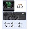 Bluetooth headset typu zavěšení na ucho s vedením vzduchu nevkládané do ucha bezdrátové sportovní headset s kostním vedením pro obě uši