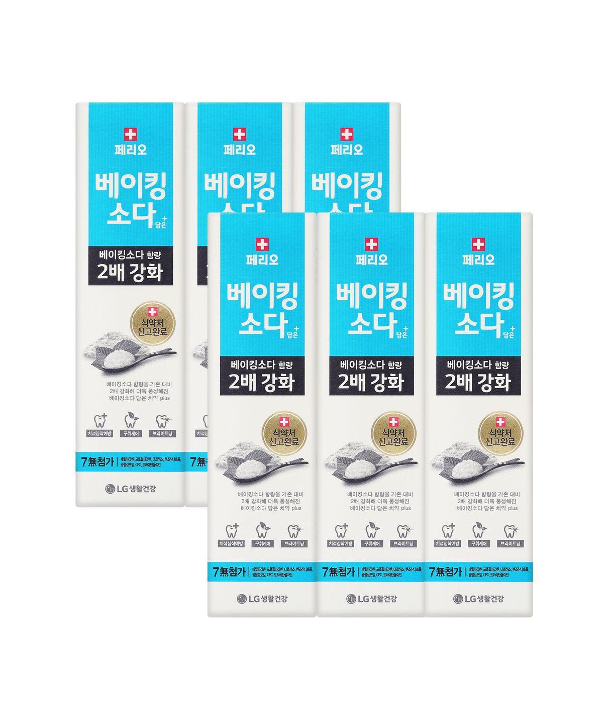 Baking Soda Plus Toothpaste 100g 3-Pack x 2 Packs