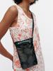 Marimekko Neat Phone Pocket Unikko Shoulder Bag, Women's, 52152259694124, Dark Gray x Gray