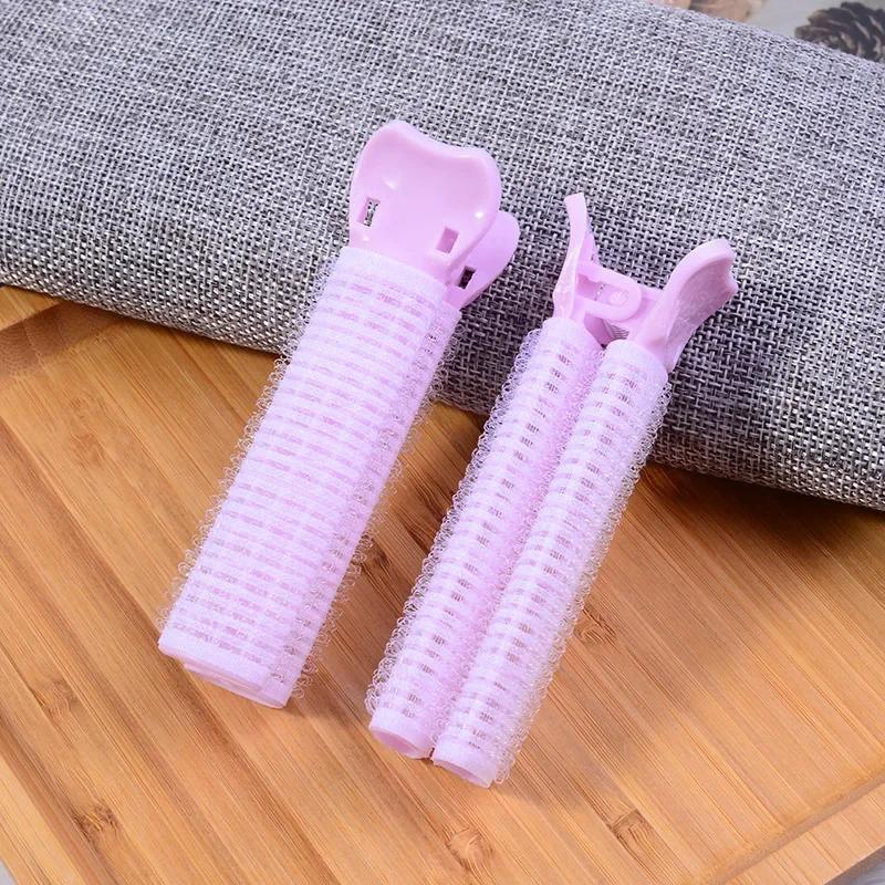 2pcs No Trace Head Hair Roots Fluffy Clip Lazy Air Bangs Self-adhesive Fluffy Hair Clip Curling Device Forehead Curler Hair
