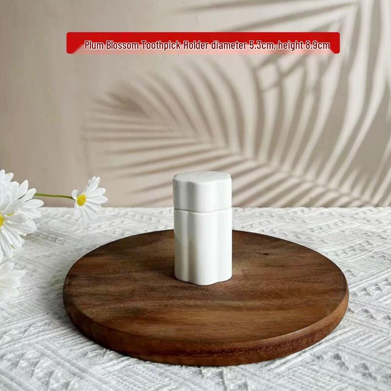 Qianxing Ceramic Plum Blossom Toothpick Holder