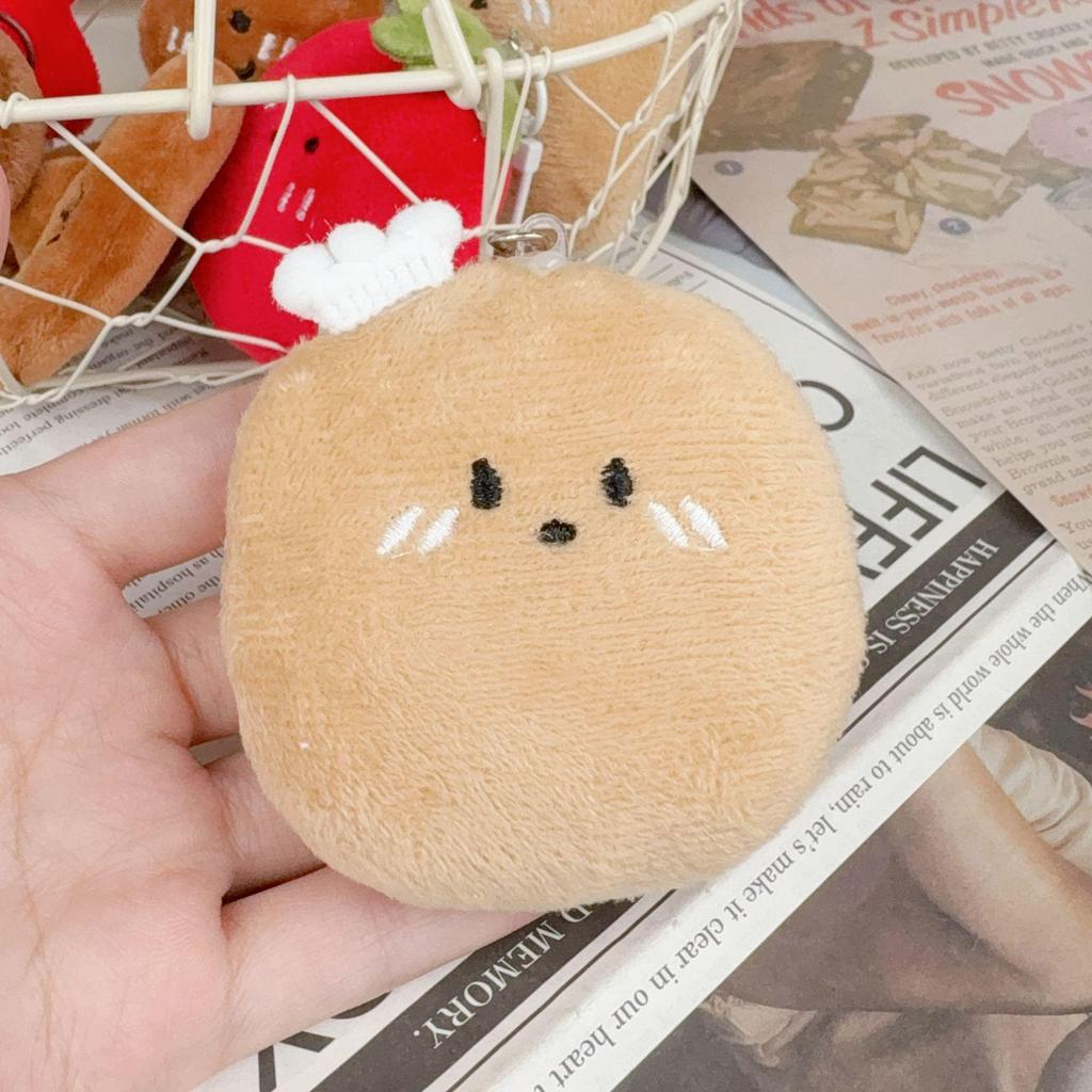 Plush Potato Croissant Keychain Charm & Wedding Toss Toy
