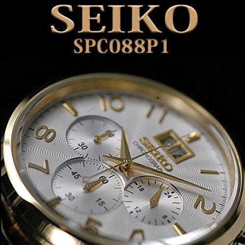 Seiko Classic 100m Water-Resistant Big Date Chronograph SPC088P1 Men's Wristwatch