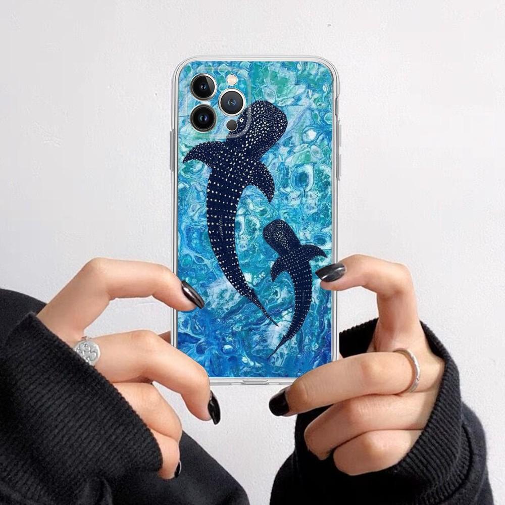 Shark Phone Case for iPhone 16 15 8 7 6 6S Plus X SE XR XS 14 11 12 13 Mini Pro Max Mobile Case