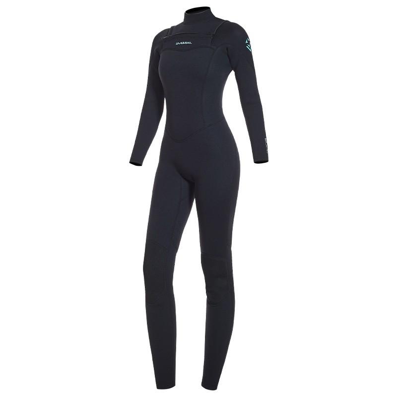 

Diving Suit 3/2MM Front Horizontal Zipper One-piece Long-sleeved Warm Snorkeling Swimming Surfsuit M