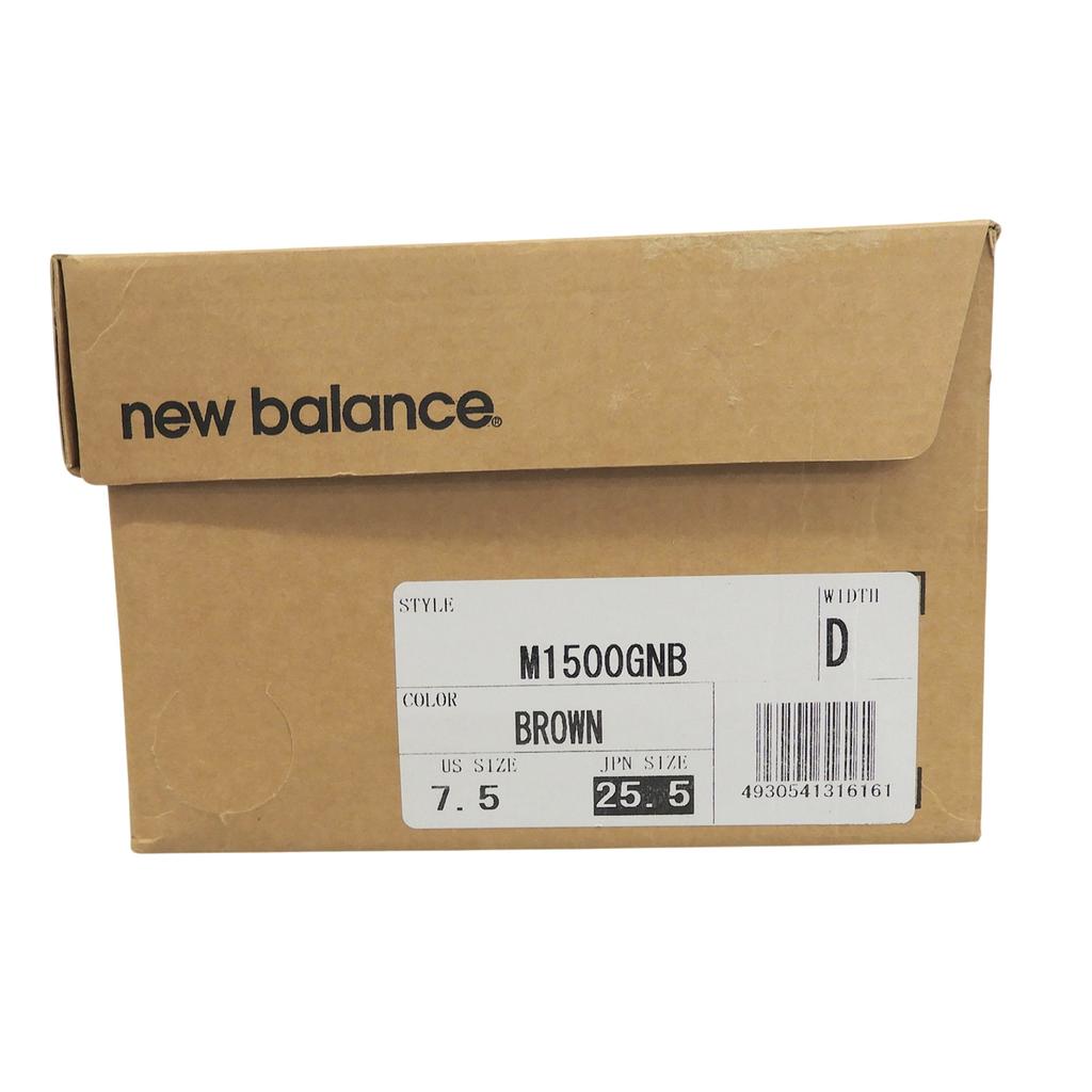 Pristine NEW BALANCE sneakers Brown Natural leather mens 25.5cm M1500GNB Used