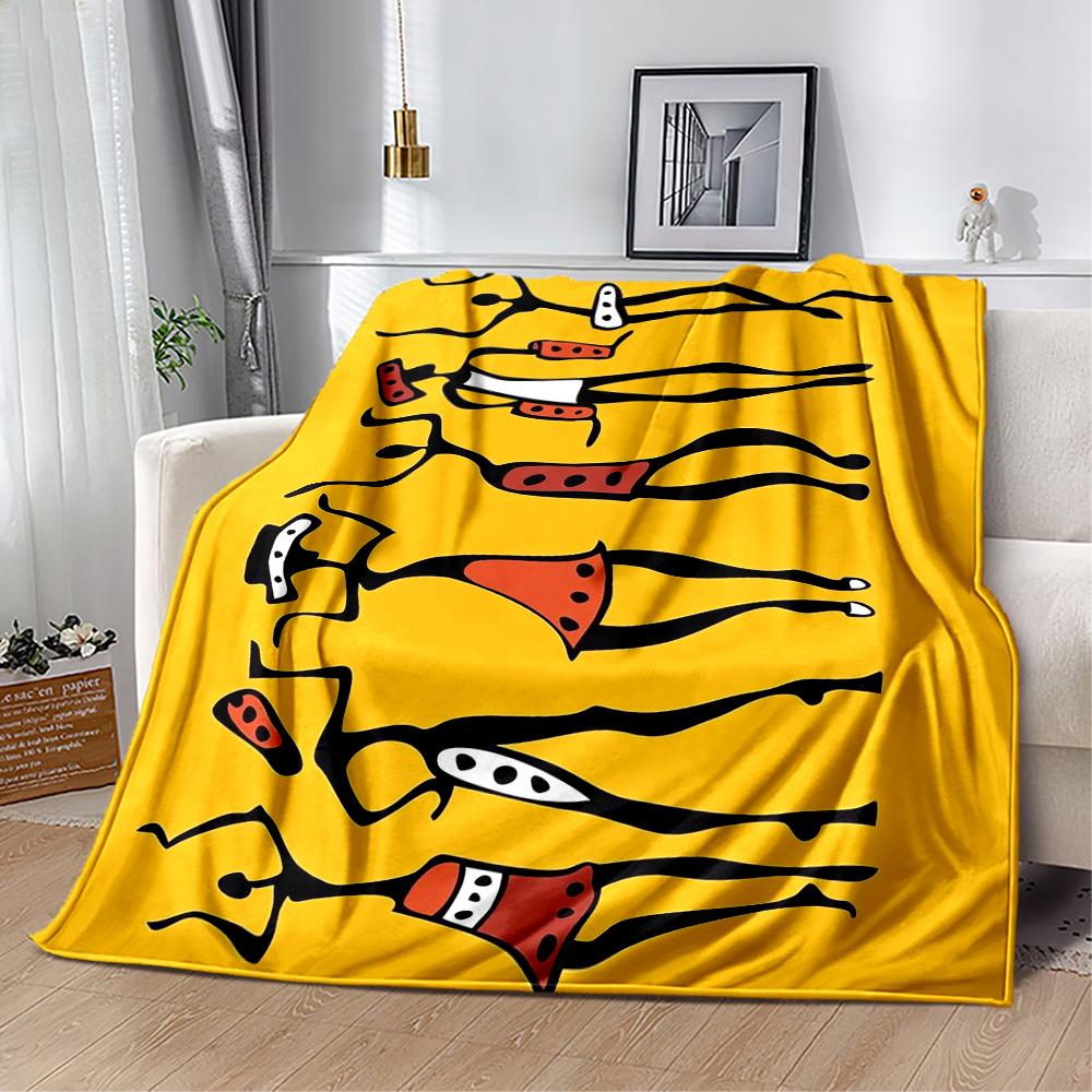 African Style Blanket Warmthful Decor Perfect for Sofa Bed Bedding All-Season Use Playful Design Gifts For Family Or Friends