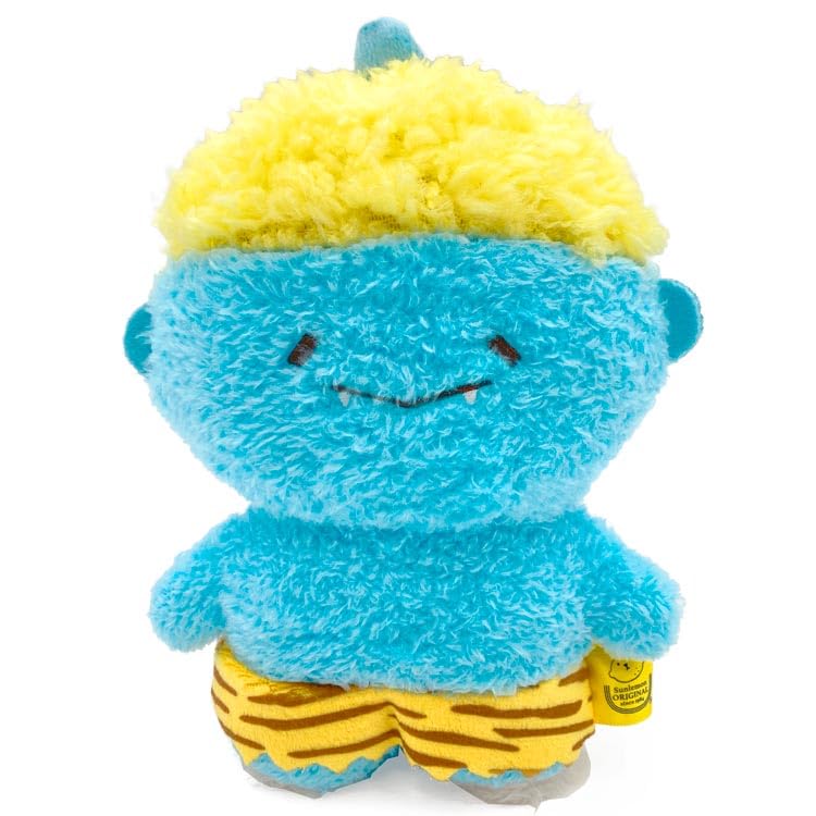 

SunLemon Fluffy Wataton S Oni BL 11x6x15cm Plush Toy Blue Cute Setsubun Demon Winter Bean Throwing P-1243