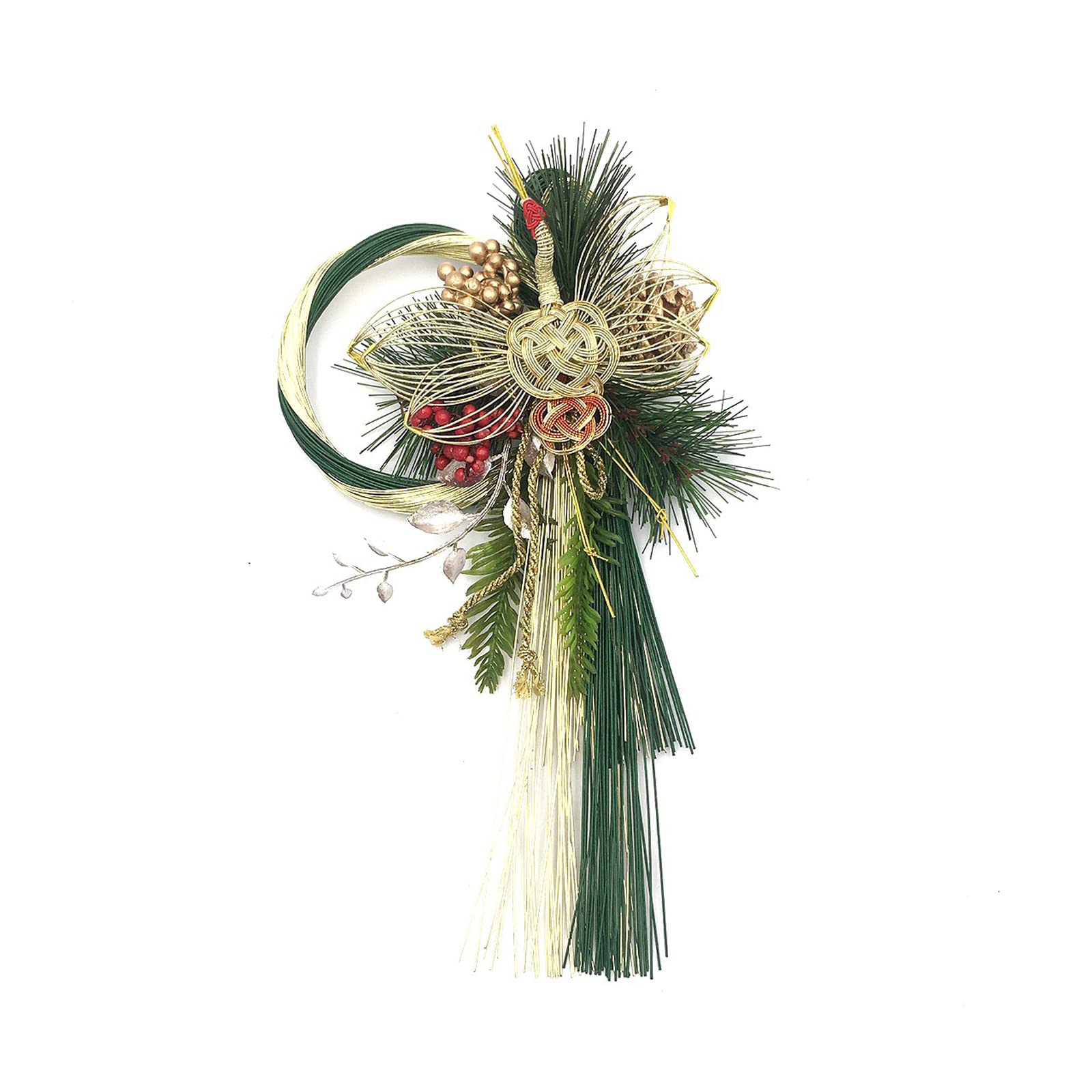 

[2026 mamawreath Shimenawa (New Year s decoration)] Crane New Year s decoration for entrance, Shimenawa for entrance, New Year s wreath, Pine, Mizuhik