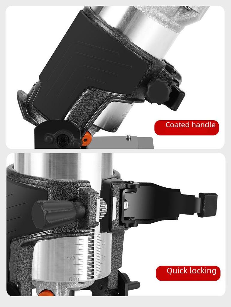 Adjustable Metal-and-Plastic Trimmer Base Cover with Transparent Top and Lifting Lock Accessories