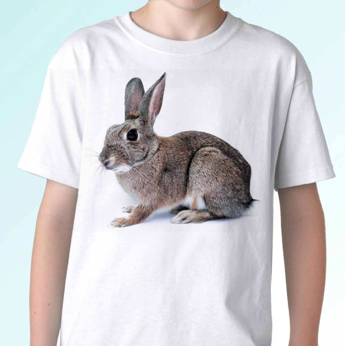 

Grey Rabbit white kids boys T-Shirt bunny tee top hare design s s kids baby sizes 110