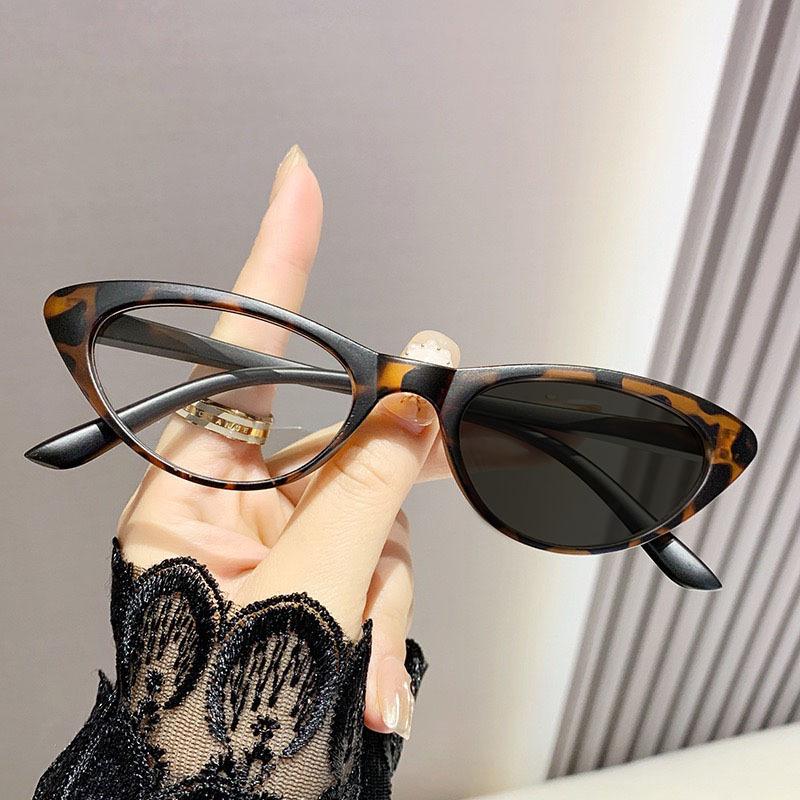 New Trend Cat Eye Photochromic Glasses for Women Anti Blue Light Fashionable HD UV Protection Near Sight Eyeglasses Diopter To -4.0