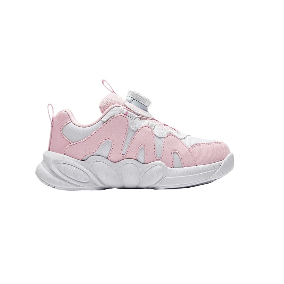Anta Kids Succulent Life Series Comfortable Non-Slip Wear-Resistant Low-Top Casual Shoes Kids Casual Shoes White Water-Pink 322449992N-3
