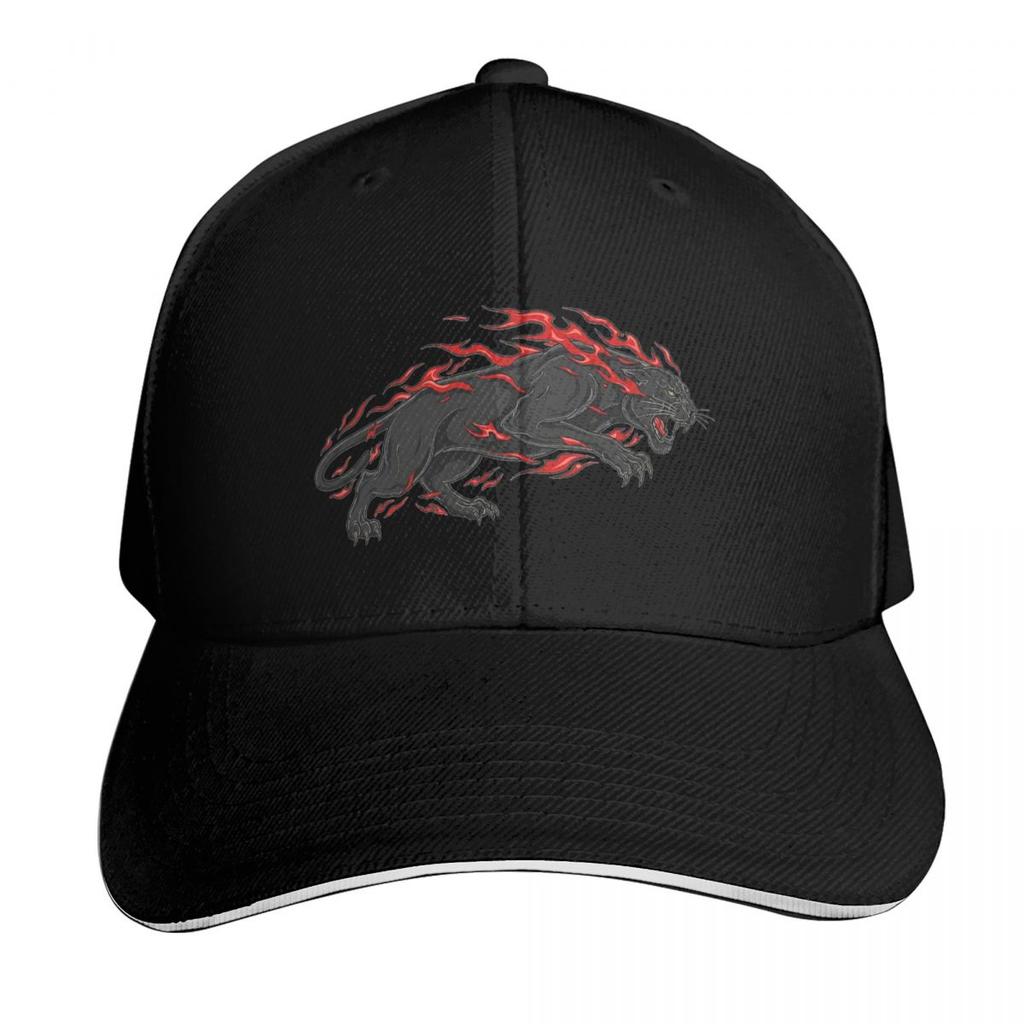 Fiery Panther Flaming Beast Cap Fashion Casual Baseball Caps Adjustable Hat Hip Hop Summer Unisex Baseball Hats Polychromatic