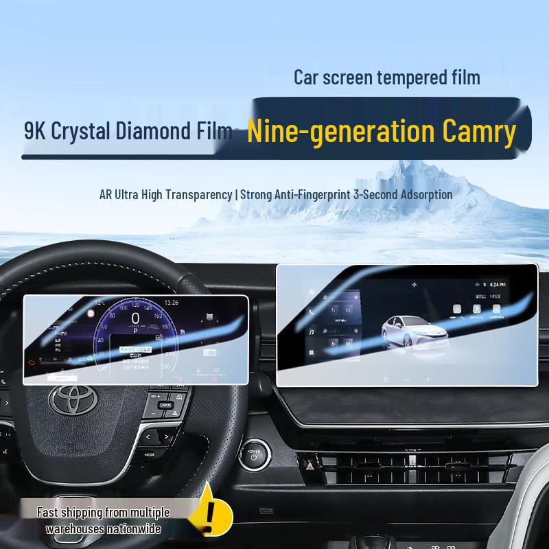Displayschutz für 25 Toyota Camry Modelle der 9. Generation - Gehärtetes Glas Innendekoration