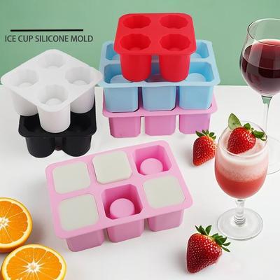 Silicone Ice Cup Mold, Ice Cube Tray, Cylindrical Water Glass Mold, Cola Ice Mold, Whiskey Ice Mold, Jelly Mold
