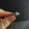 Retro Frog Series Ring For Men Women Silver Color Punk Gothic Open Ring Handmade Designer Jewelry Unisex Creative Accessories