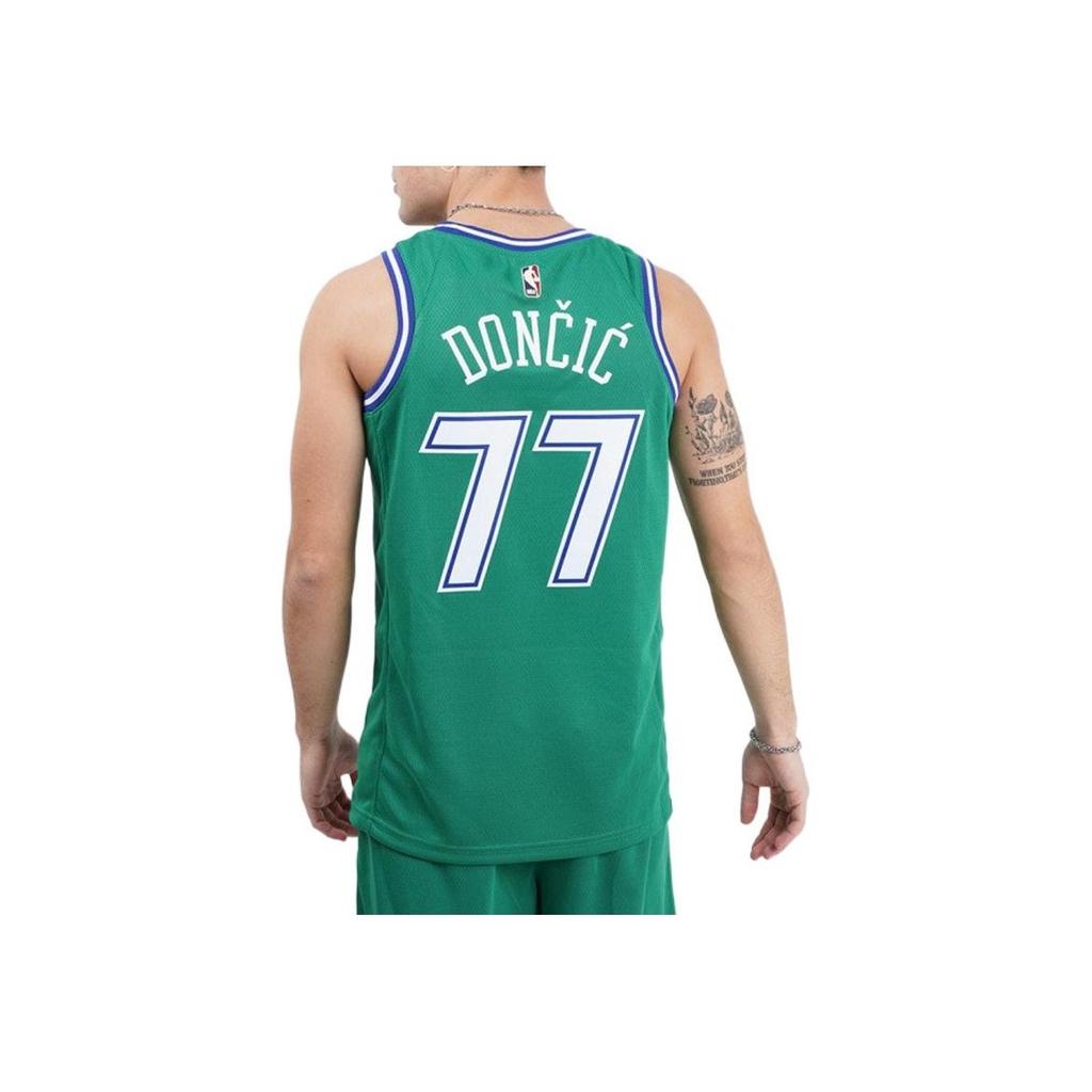 Nike NBA Dallas Mavericks Luka Doncic #77 Jersey 2020-2021 Men Tops Green CN1021-320