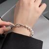 Korean Style Baroque Freshwater Pearl Bracelet with Branch Texture