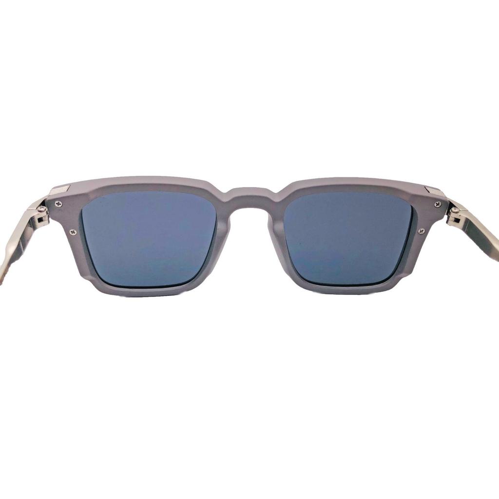 RSINC Unisex Designer Sonnenbrille UV-Schutz Vintage Quadratisch Grau Grau KH-2310 B0DKT5N5KK