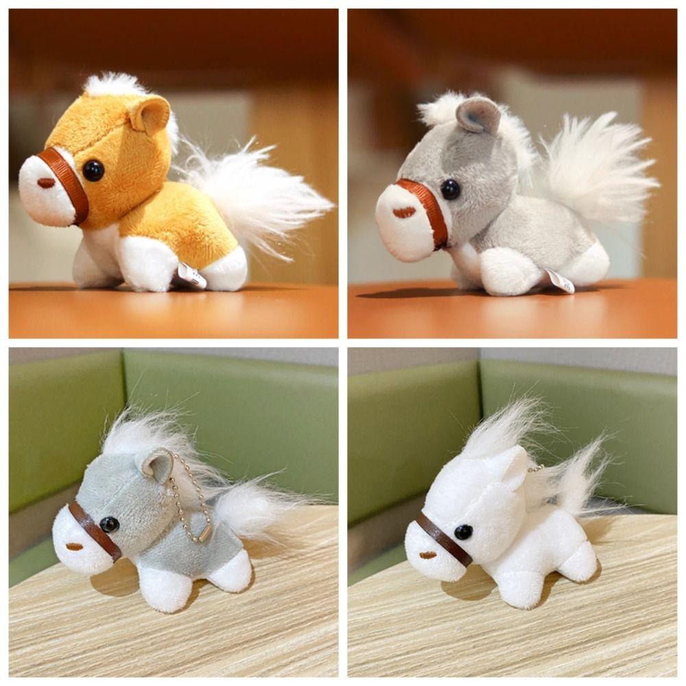 2Pcs Stuffed Animals Horses Plush Doll Hanging Decor Plush Horses Toy Boy Girl