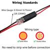 CTRICALVER 10pcs 2-needle Low Voltage General-purpose Connector Wire Connector, Wiring Connector, Non-peeling Push-type Design I-type Connector F