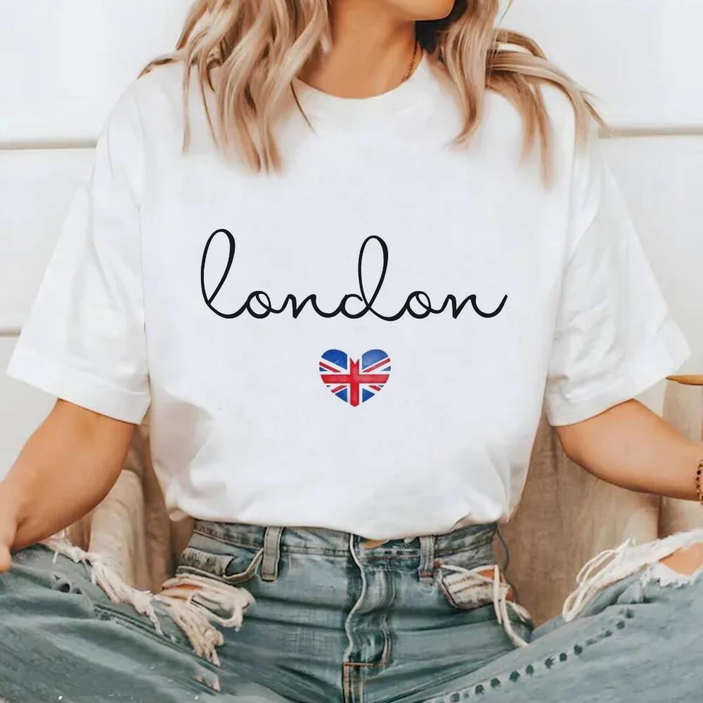 Short Sleeved Fashion Trend Top Street Versatile T-Shirt Pattern Round Neck Polyester Fabric T-Shirt Women's Printed Travel T-Sh