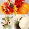 Artificial Pumpkin Flower Floral Arrangement Autumn Photo Props Fake Pumpkins Model for Kitchen Home Bedroom Party Thanksgiving
