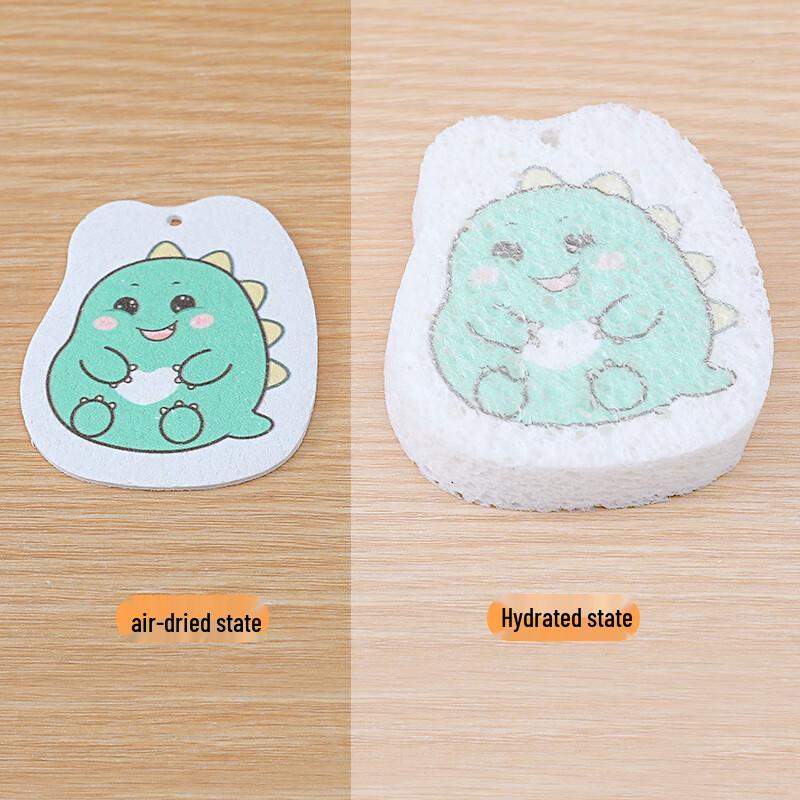 Cartoon Compressed Sponge Cleaning Brushes - 20 Pack