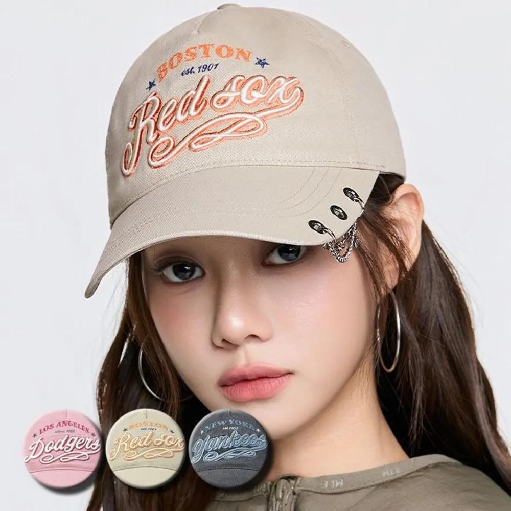 Unisex Vintage Cursive Jewelry Unstructured Ball Cap (3ACPV206N) beige