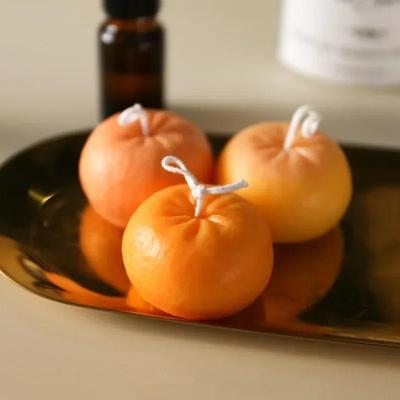 3D Kreative Form Orange Silikonformen Seifenform DIY Obstkuchen Aromatherapie Kerze Backkunstform Dessert Mousse Zubehör