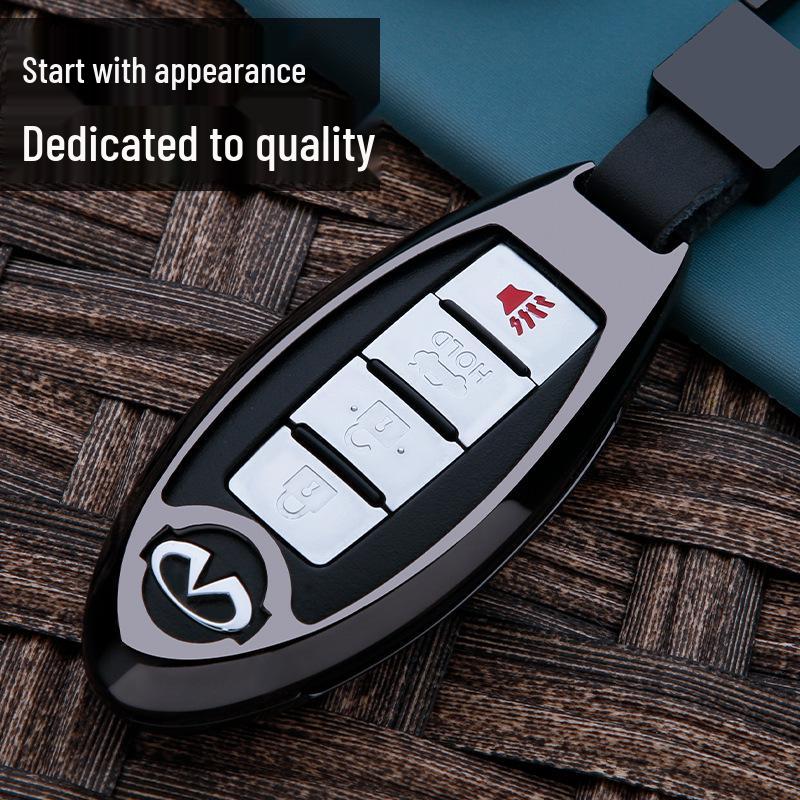 Infiniti QX Series Key Accessories: Fits QX50L (2020), QX60, QX70, QX30 Key Shells and Keychains