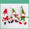 Premium Cotton Linen Santa Snowman Elf Wine Bottle Cover For Festive Table Decor