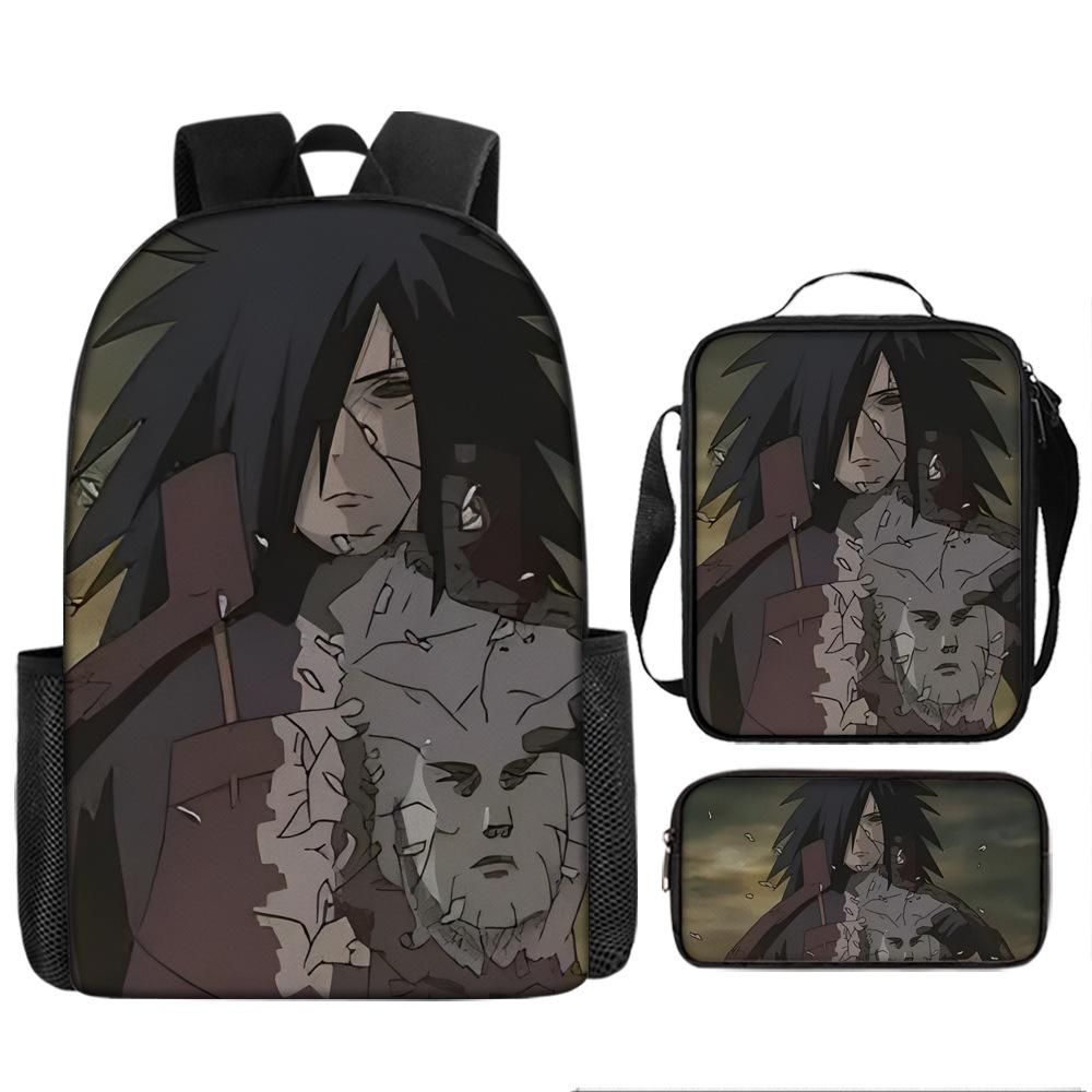 

Наруто Наруто Саске Школьный рюкзак Кампус Рюкзак для начальной и средней школы Большая вместимость Легкий рюкзак Набор из трех предметов Pencil Case