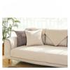 Sofa Cushion Nordic Simple Cotton and Linen Solid Color Four Seasons Universal Non-Slip Cushion Household Modern Fabric Sofa Cover Slipcover