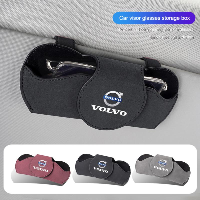 Stylish car sun visor for convenient storage of glasses frames Multifunctional sunglasses clip for Volvo XC60 V50 V40 XC90 S60 S