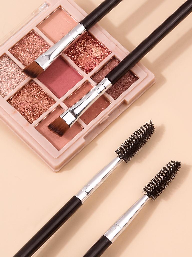 Multi-functional dual-head makeup brush, ultra-fine eyeliner brush, angled eyebrow brush,eyelash brush,professional makeup tools