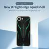 For iPhone 16e Case Cool Mecha Lines Pattern Printing Straight Edge TPU Phone Back Cover