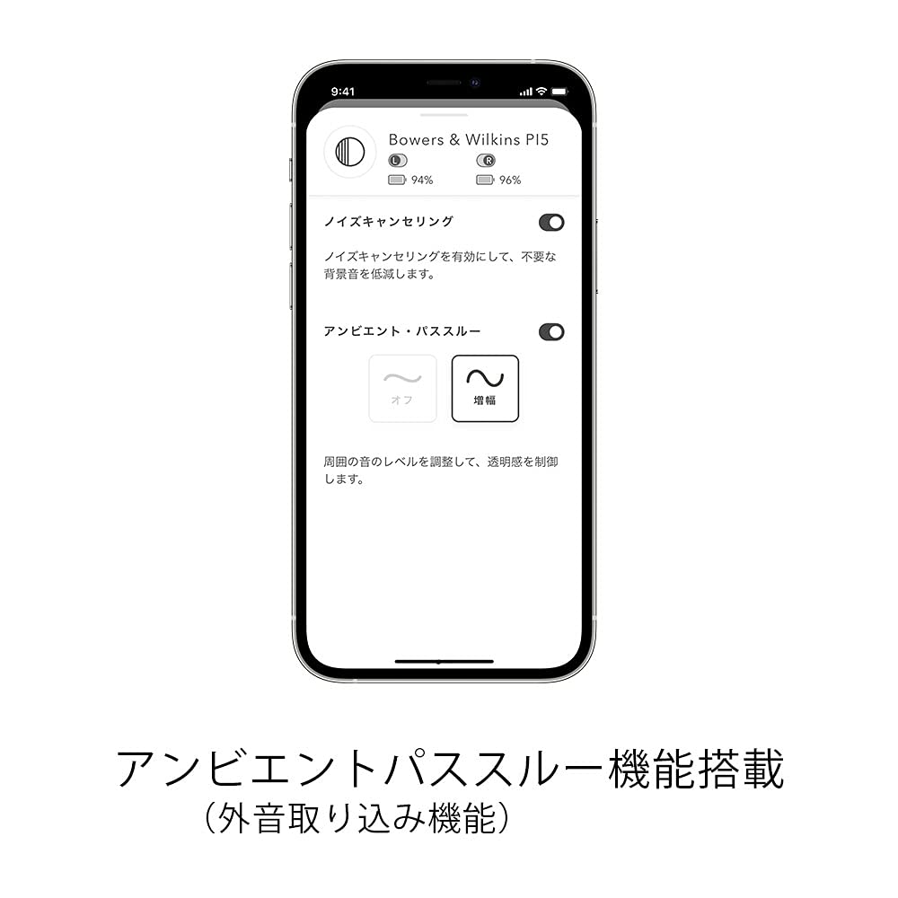 Bowers Wilkins True Sound True Wireless & In-Ear Headphones, White, PI5/W