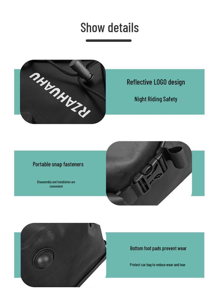 Fahrrad-Gepäckträger hinten & Satteltasche - Fahrradrucksack & TPU-Zubehör