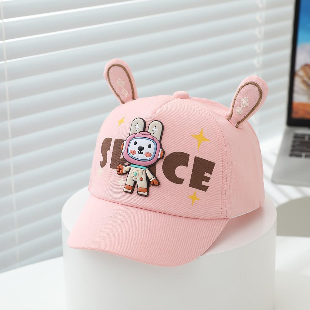 Baby Cute Hat 50-52cm 1-6 Years Spring Summer Girls Boys Cartoon Cap Baseball Cap Kids Hats Rabbit Shape Sun Hats 50-52cm&1-6 years розовый