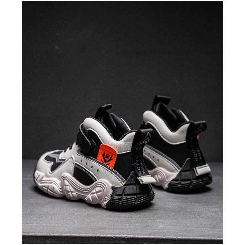 Детская спортивная обувь осень и зима новые кашемировые теплые хлопковые туфли — фото 11