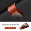 Universal Auto Sun Visor Glasses Holder Car Inside Accessories Sunglasses Clip Card Ticket Holder Stand Fastener Case Eyeglasses