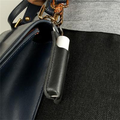 Pu-Leder Chapstick Beutel Schlüsselring Lippenstift Lipgloss Tasche Schlüsselanhänger Halter Tragbare Lippenbalsam Flasche Verpackung Abdeckung Schlüsselanhänger